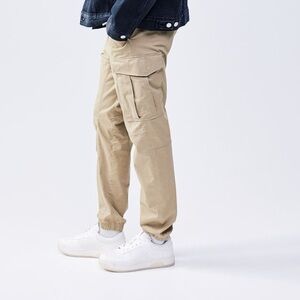 khaki Cargo Joggers